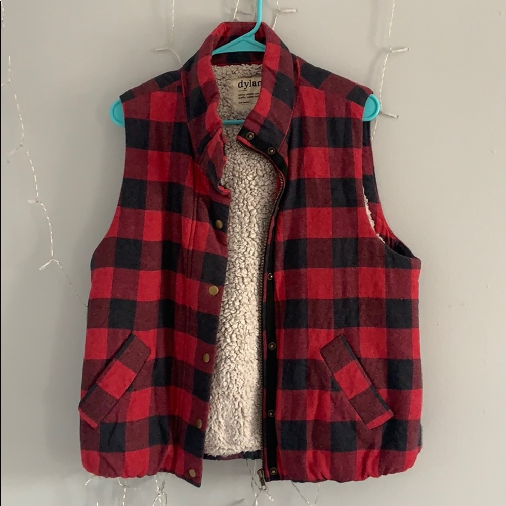 Plaid vest from Dylan.